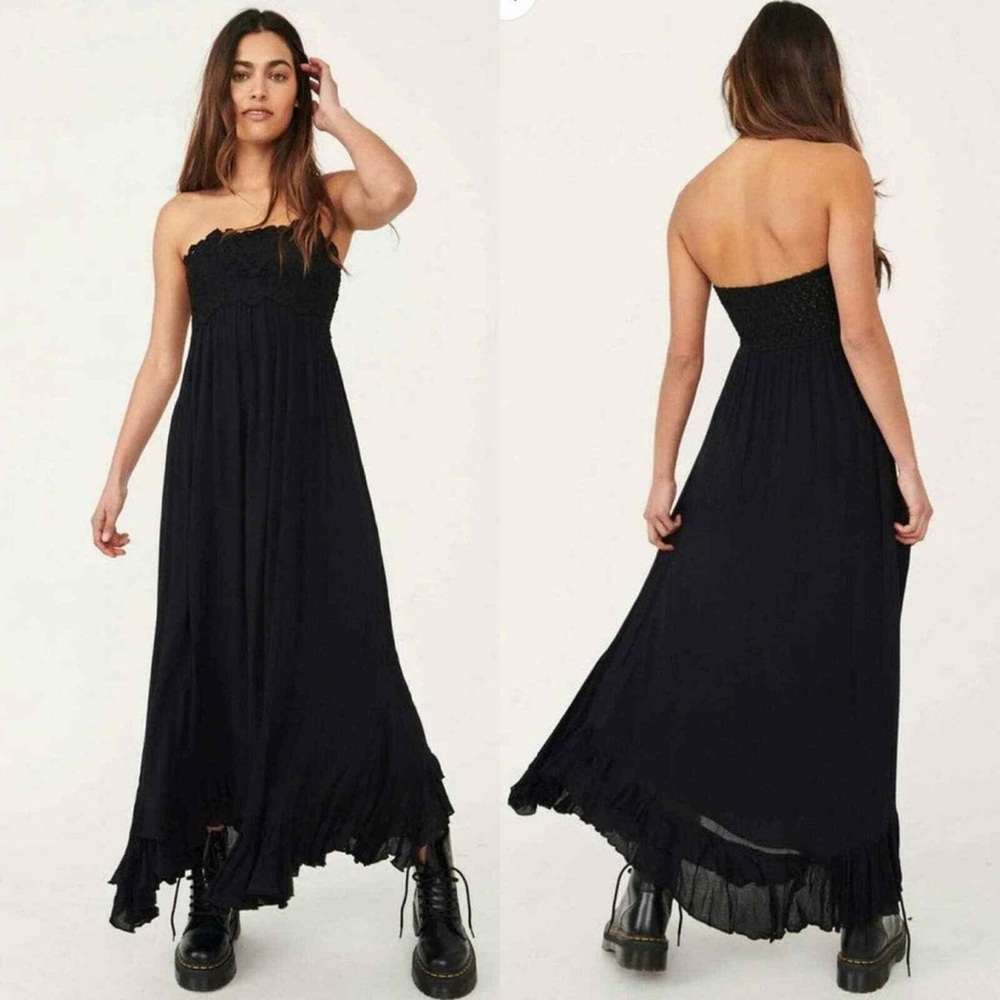 Free People Adella Strapless Maxi